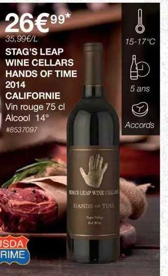stag's leap wine cellars hands of time 2014 californie