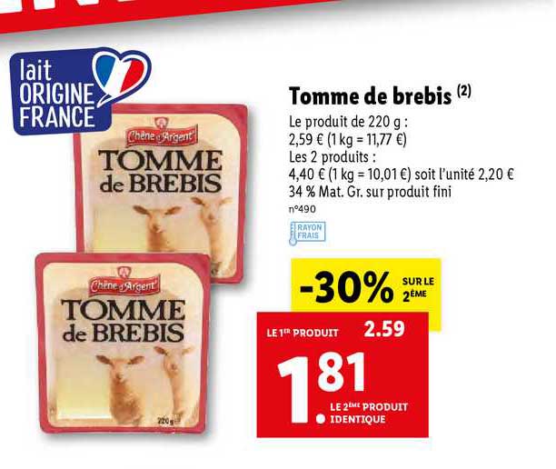 tomme de brebis chêne d'argent