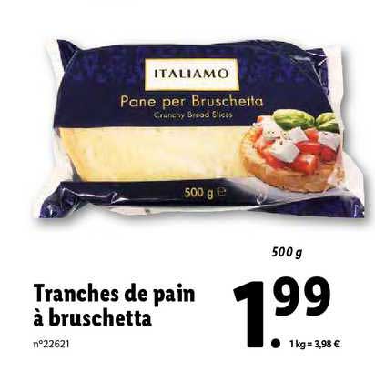Tranches De Pain à Bruschetta Italiamo