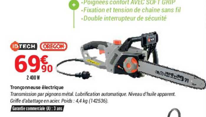 Tronçonneuse électrique Idtech Oregon