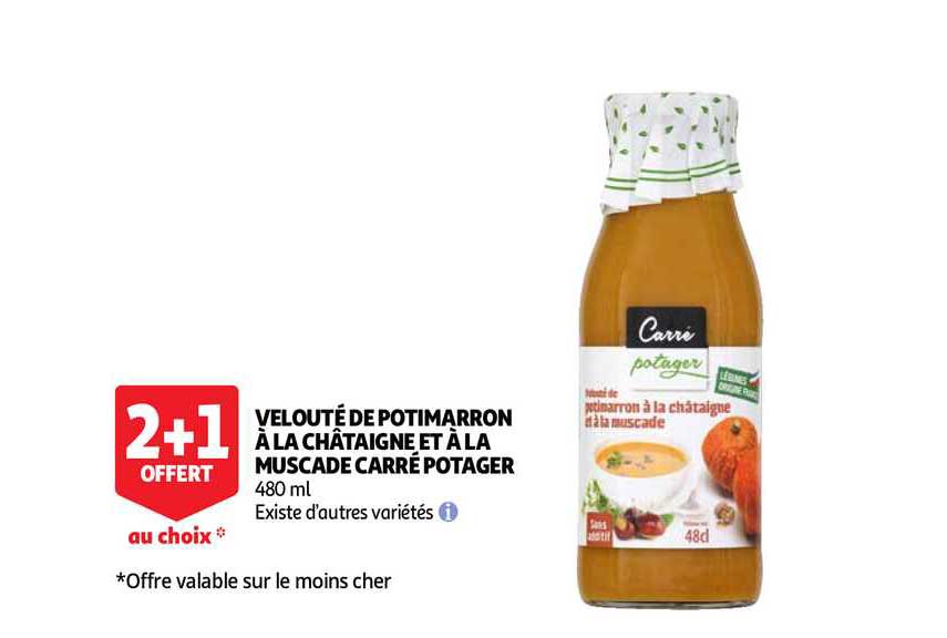 velouté de potimarron à la châtaigne et à la muscade carré potager