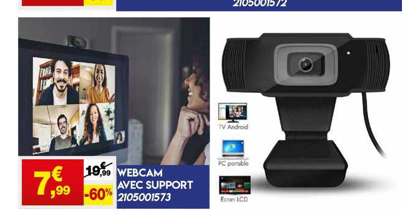 webcam avec support