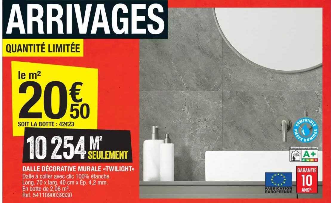 Dalle Décorative Murale «twilight»