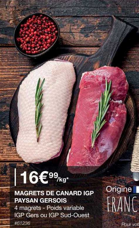 magrets de canard igp paysan gersois