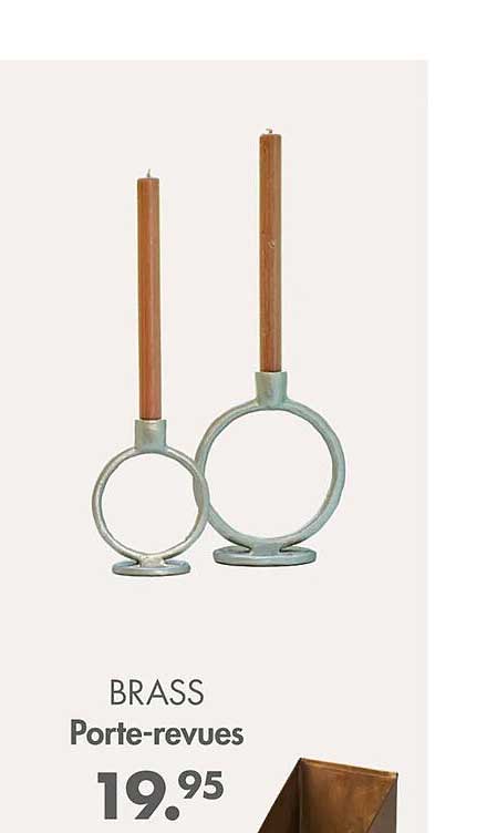 porte-revues brass