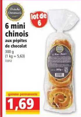 6 Mini Chinois Aux Pépites De Chocolat
