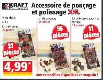 accessoire de ponçage et polissage xxl kraft werkzeuge