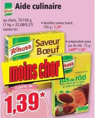 aide culinaire knorr
