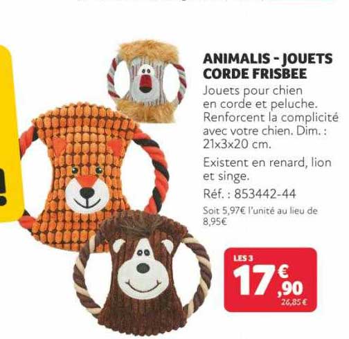 Animalis - Jouets Corde Frisbee