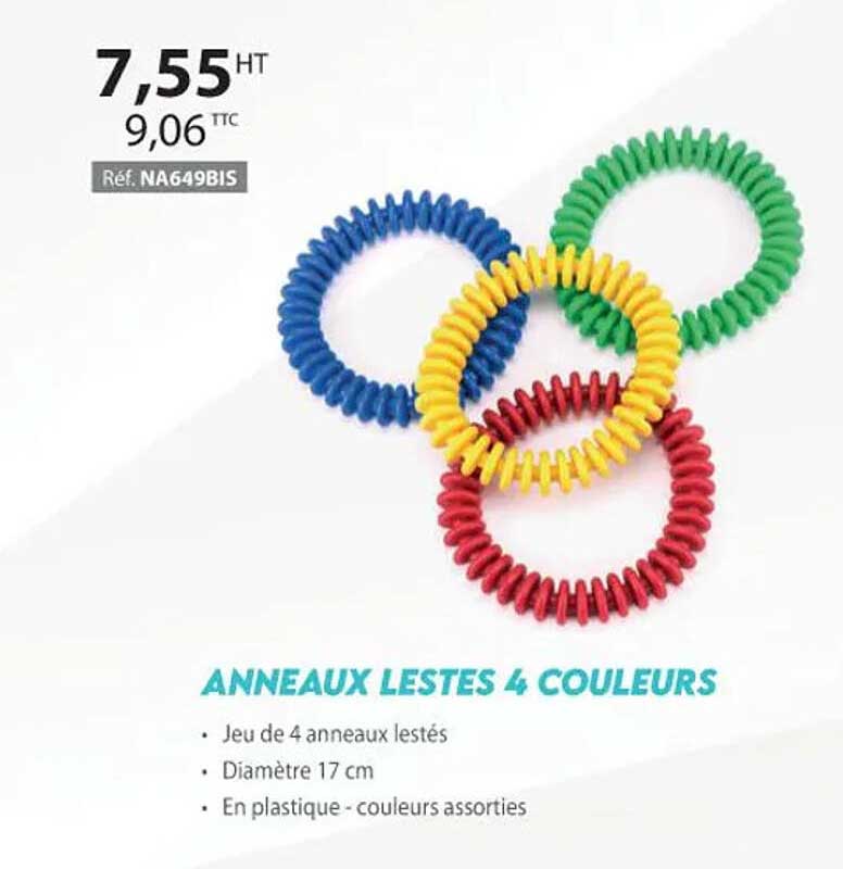 Anneaux Lestés 4 Couleurs