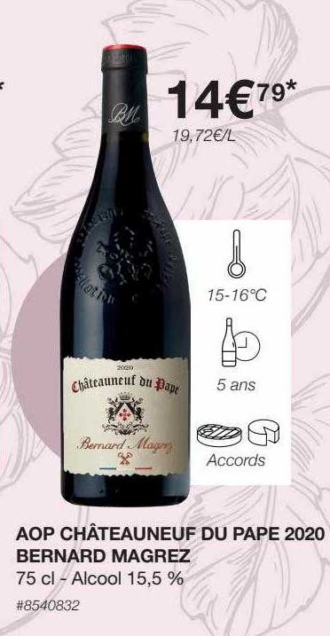 aop châteauneuf du pape 2020 bernard magrez