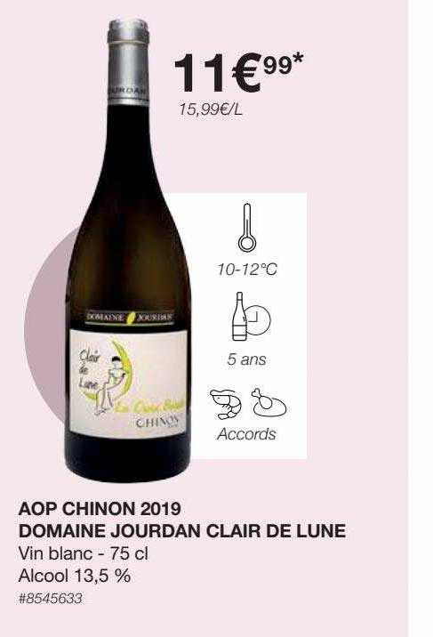 Aop Chinon 2019 Domaine Jourdan Clair De Lune