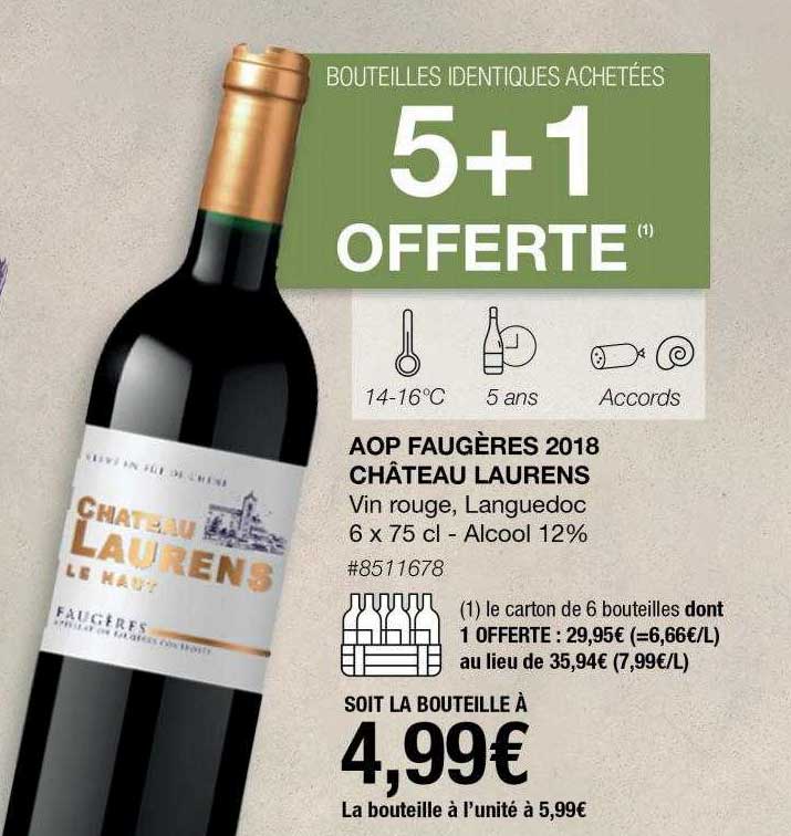 aop faugères 2018 château laurens