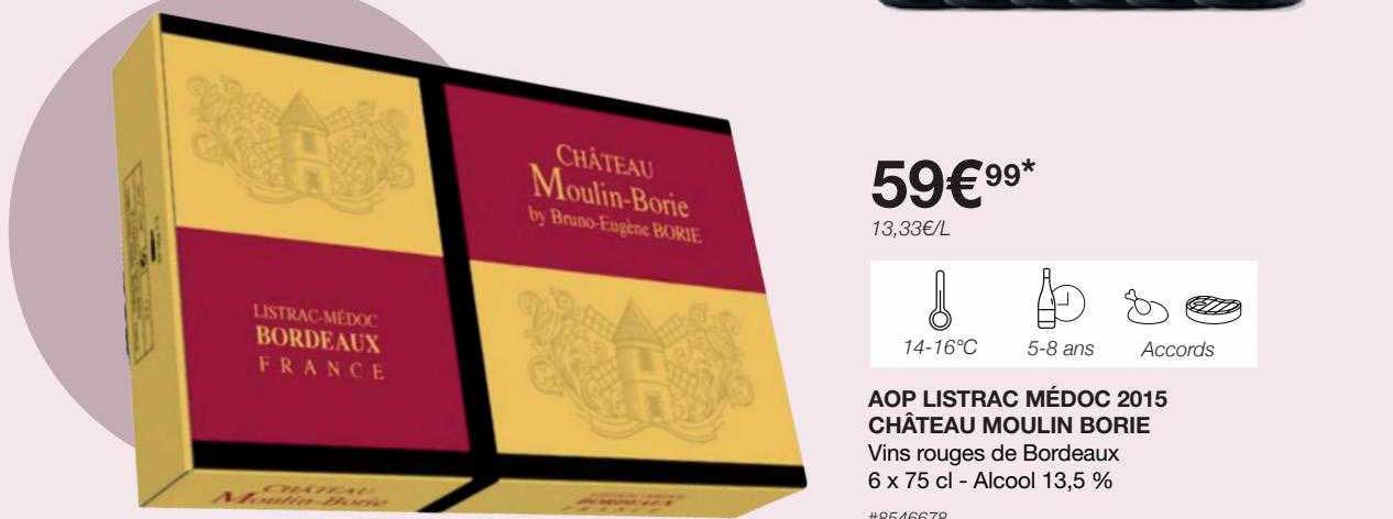 aop listrac médoc 2015 château moulin borie