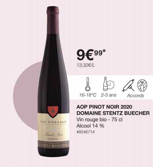 aop pinot noir 2020 domaine stentz buecher
