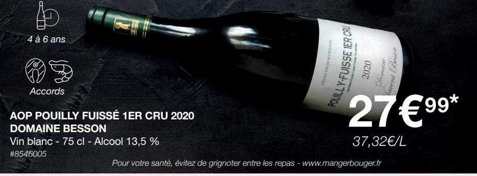 aop pouilly fuissé 1er cru 2020 domaine besson