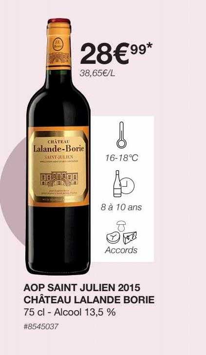 aop saint julien 2015 château lalande borie