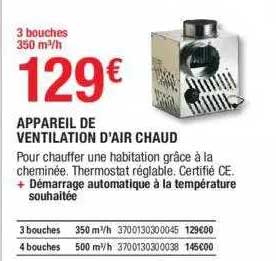 appareil de ventilation d'air chaud