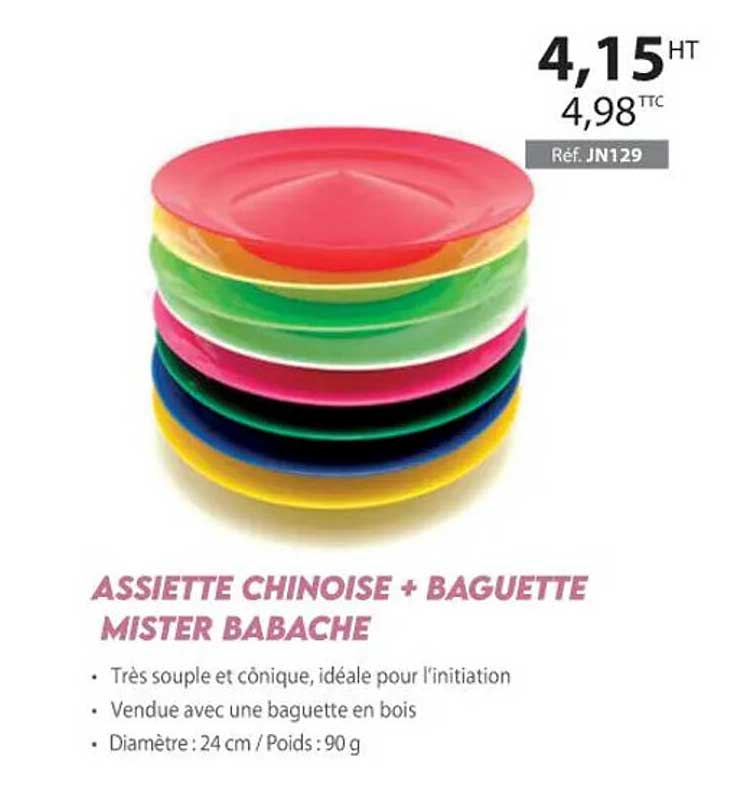 assiette chinoise + baguette mister babache