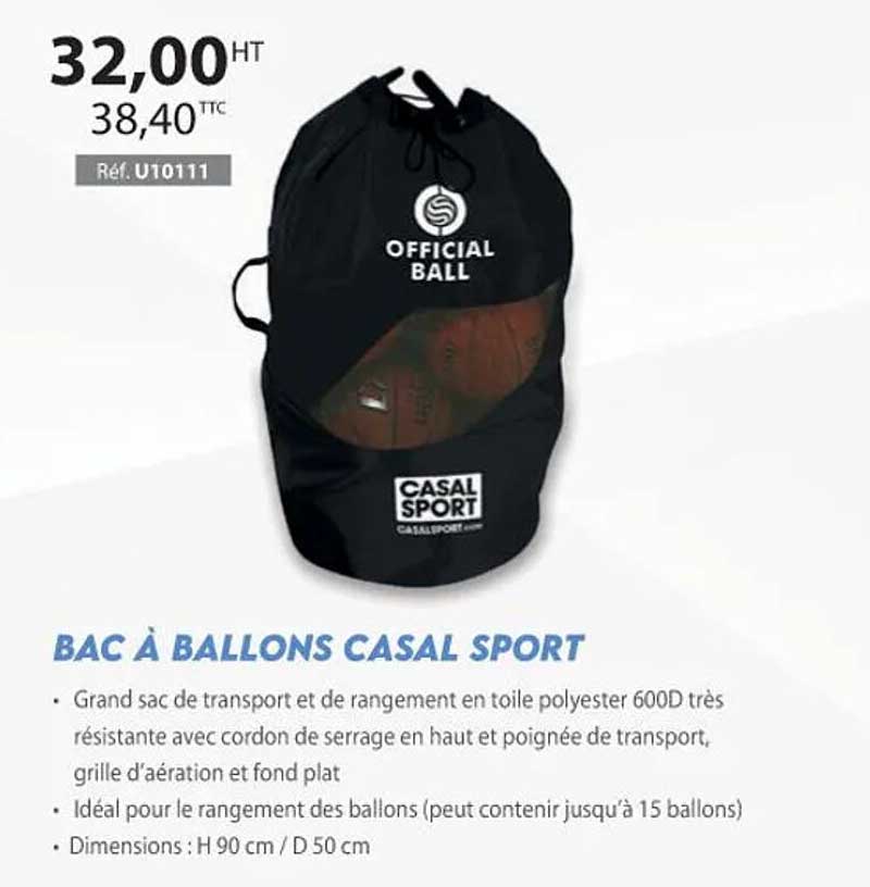 bac à ballons casal sport