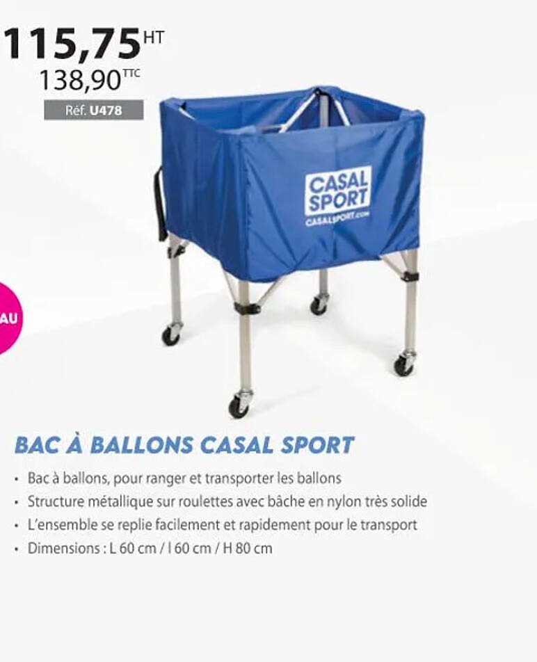bac à ballons casal sport