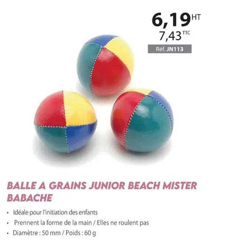 balle à grains junior beach mister babache