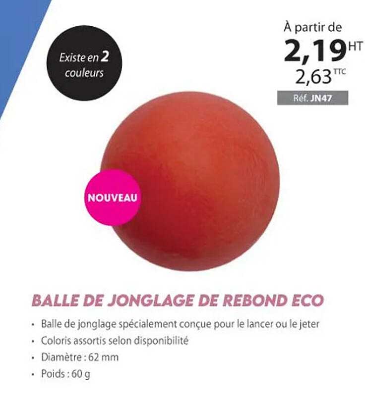 balle de jonglage de rebond eco