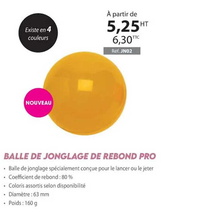 balle de jonglage de rebond pro
