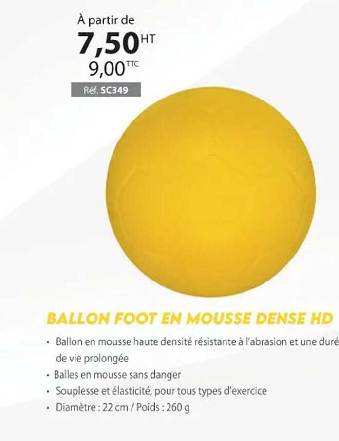 Ballon Foot En Mousse Dense Hd