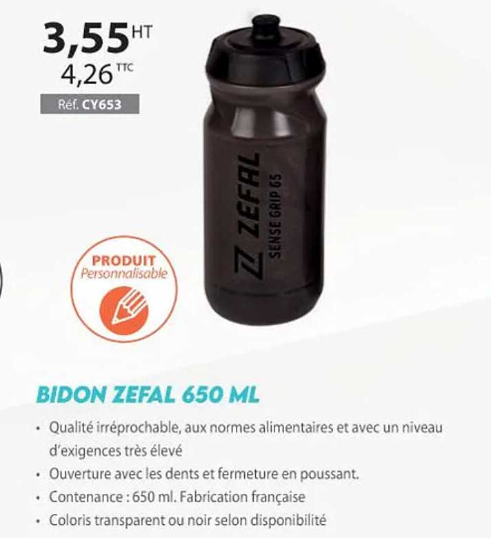 bidon zefal 650ml