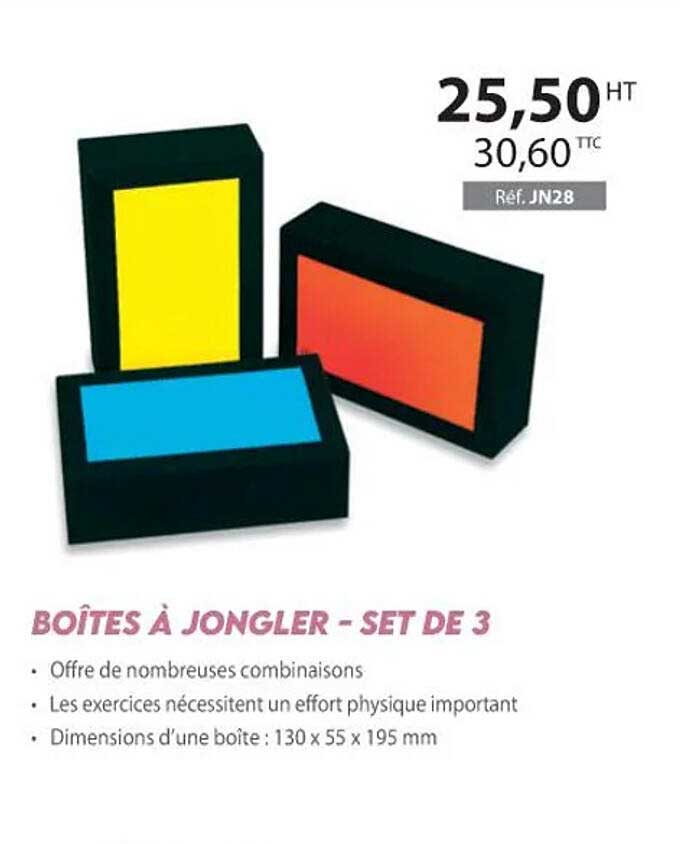 boîtes à jongler - set de 3