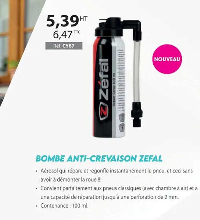 bombe anti-crevaison zefal