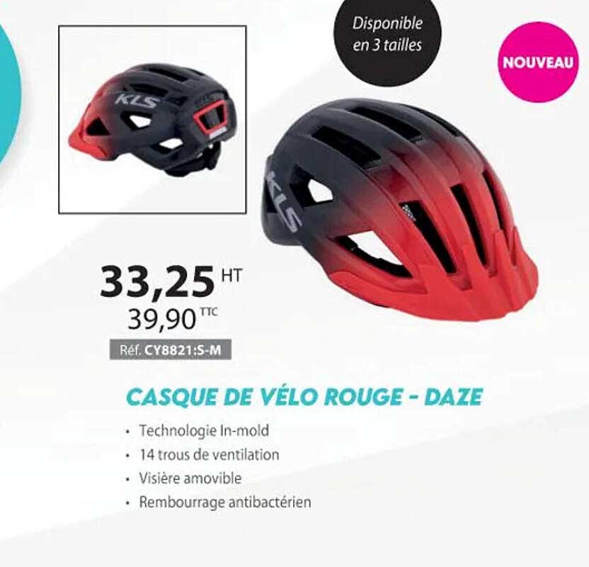 casque de vélo rouge - daze
