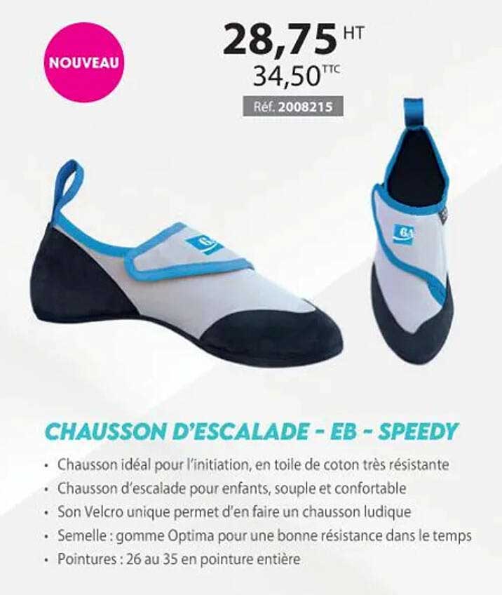 chausson d'escalade - eb - speedy