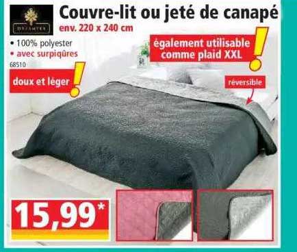 couvre-lit ou jeté de canapé