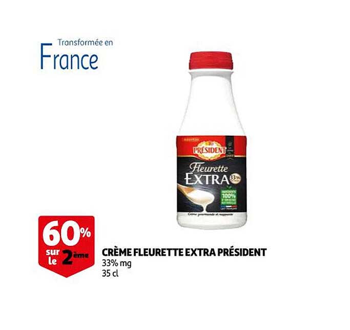 Crème Fleurette Extra Président