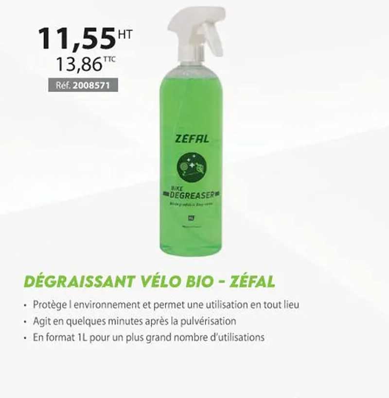 dégraissant vélo bio - zéfal