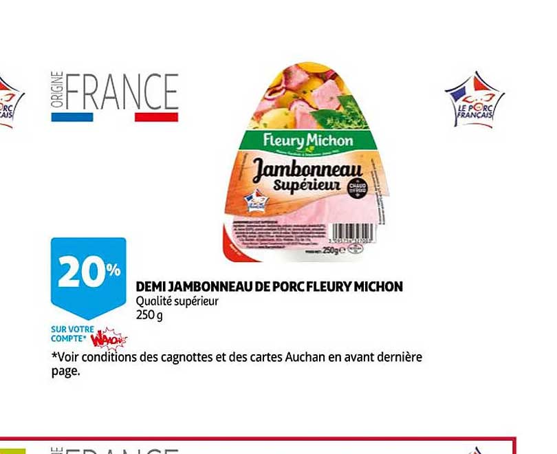 demi jambonneau de porc fleury michon