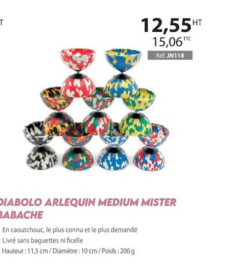 diabolo arlquin medium mister babache