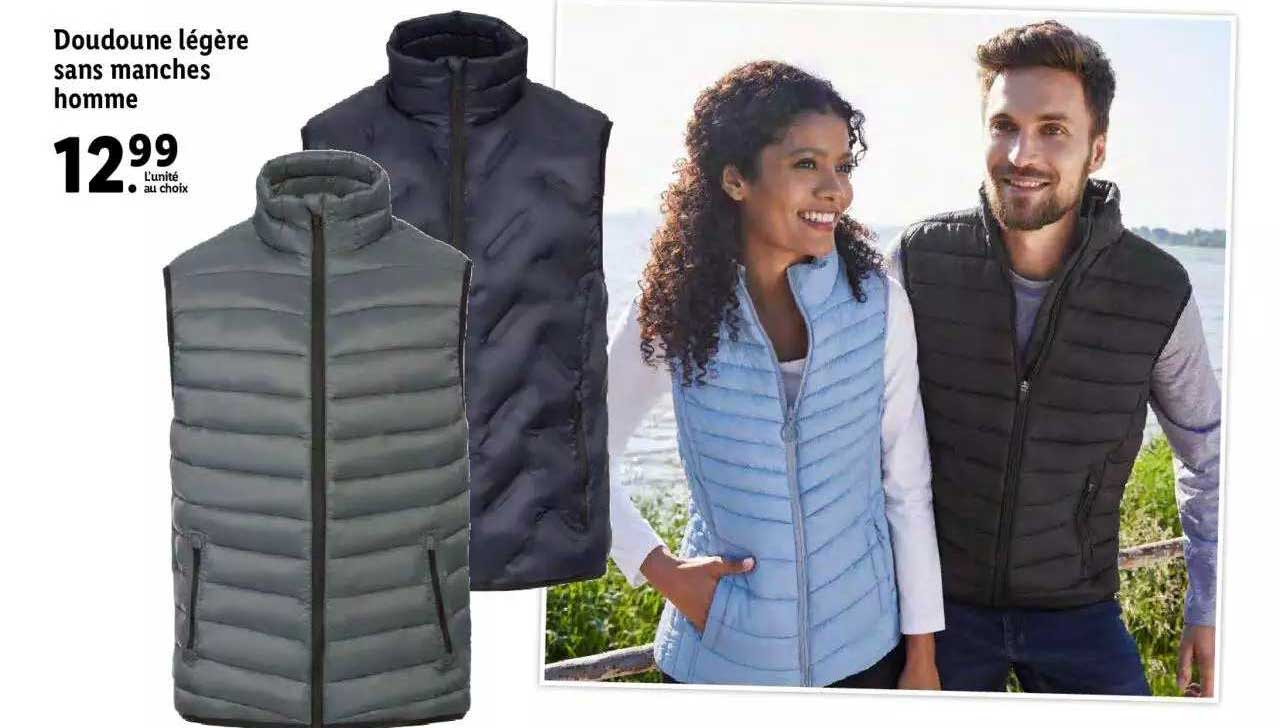 doudoune légère sans manches homme
