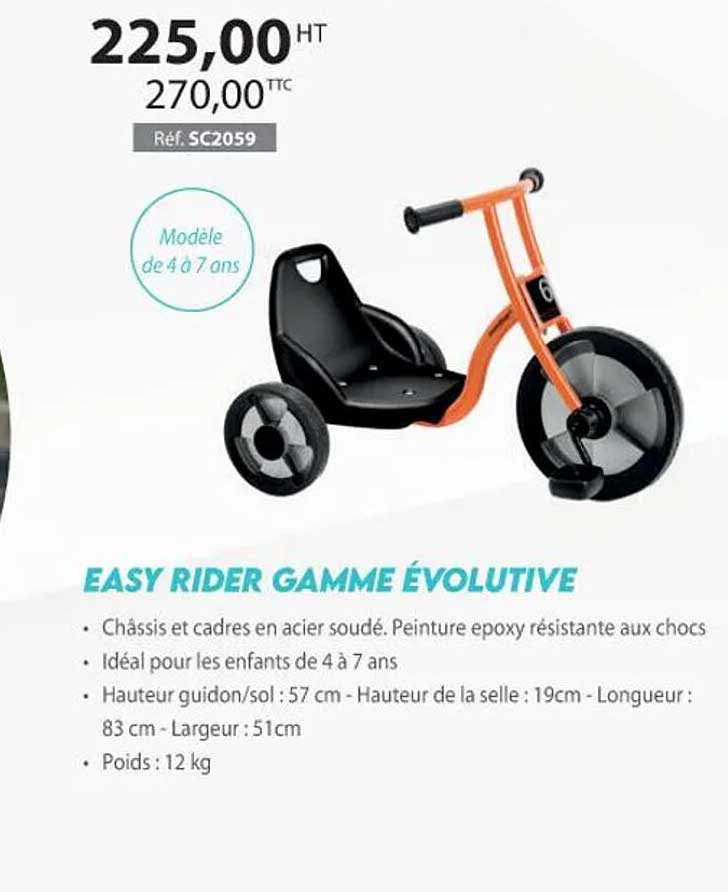 easy rider gamme évolutive