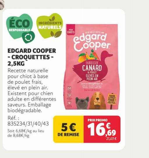 edgard cooper - croquettes - 2,5 kg