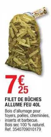 filet de bûches allume feu 40l