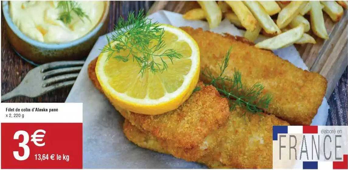 Filet De Colin D'alaska Pané