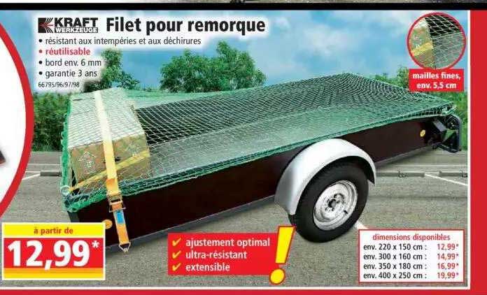 filet pour remorque kraft werkzeuge