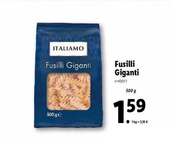 fusilli giganti italiamo