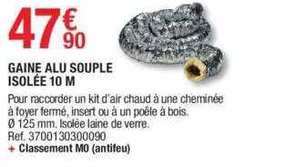 gaine alu souple isolée 10 m