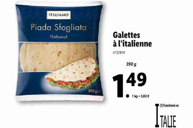 galettes à l'italienne italiamo