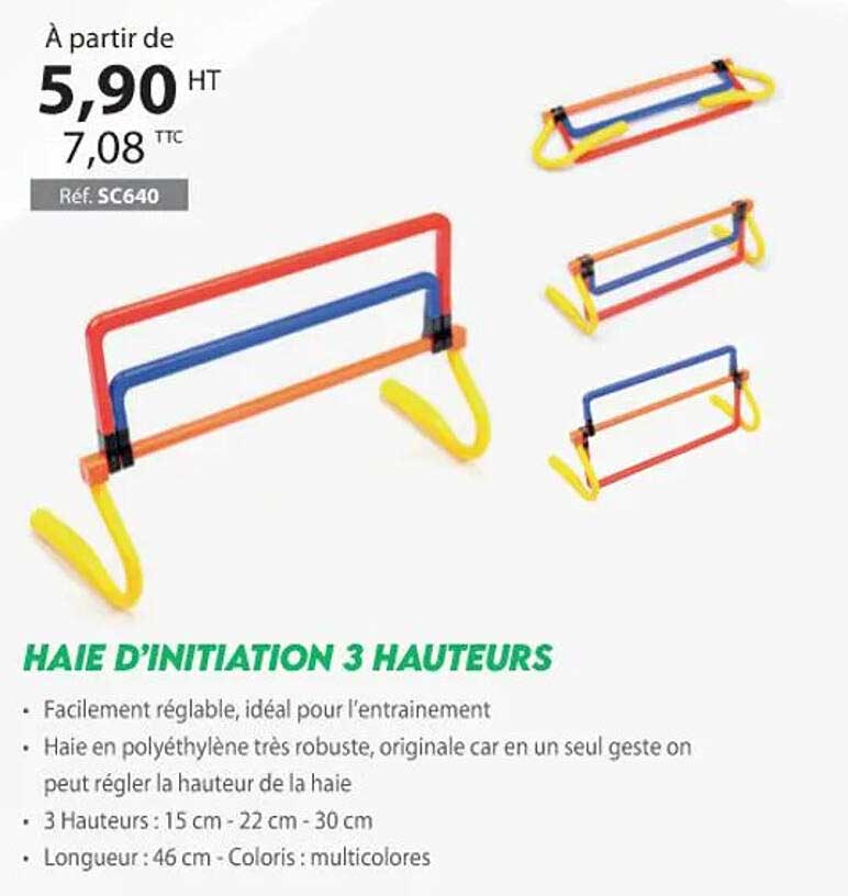 haie d'initiation 3 hauteurs