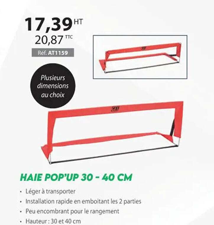 haie pop'up 30-40 cm